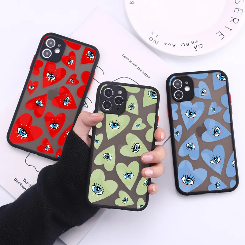 Coque de téléphone Evil Eyes, coque transparente pour iPhone 16, 15, 14, 13, 12, 11, Pro, XS, MAX, 7, Poly, 8, 7 Plus