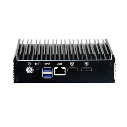 HUNSN-dispositivo Micro Firewall, RX18,J3160,Mini PC, VPN, Router PC, AES-NI, AES-NI, COM, 4 x I210 I211 LAN, 2 x HDMI