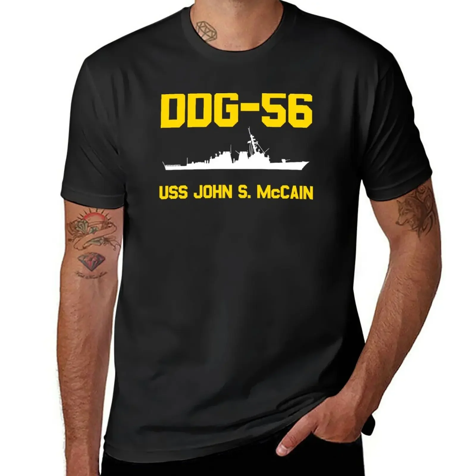 

USS John S. McCain T-Shirt kawaii clothes graphics mens clothes