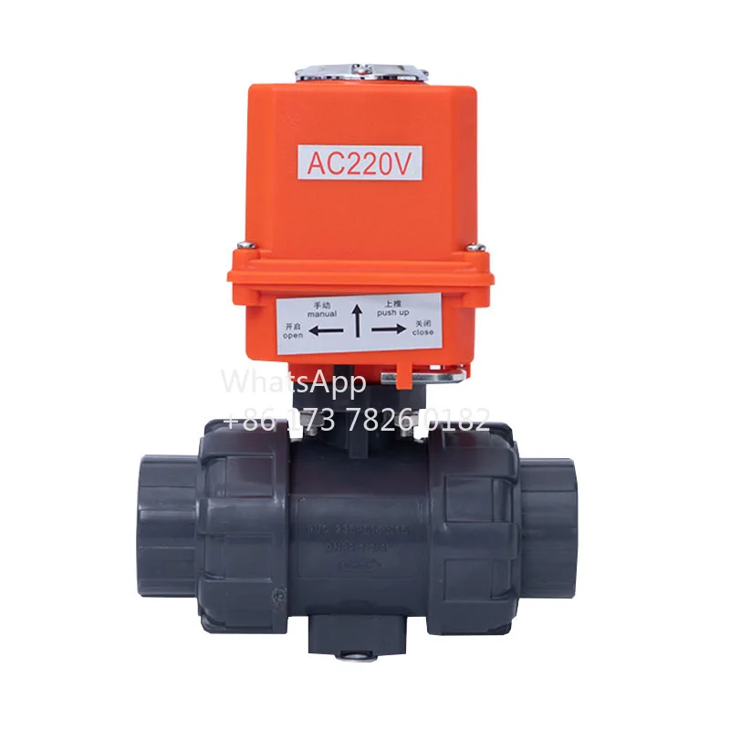 Electric Plastic UPVC Ball Valve Quick Cut-off Upvc Valve PVC Double Order Plastic Switch O-type Live Ball Valve