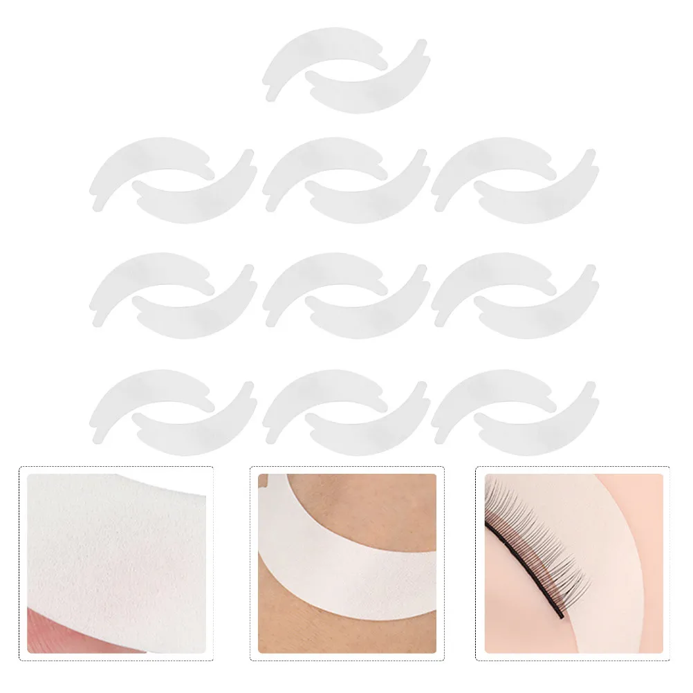 10 Stuks Pads Foam Eye Shields Voor Lash Extension Gereedschap Wimper Pads Make-Up Accessoires Wimpers Matten Enten Kits