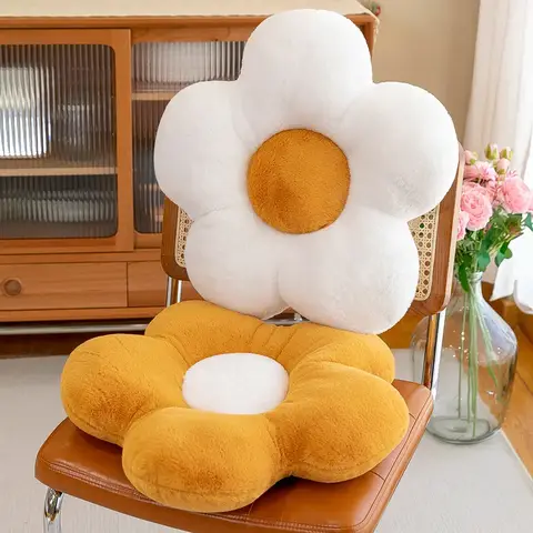 50CM 해바라기 좌석 쿠션 꽃 모양 등받이 베개 플러시 장난감 창 좌석 베개 사무실 어린이를위한 침실 장식 플러시 선물