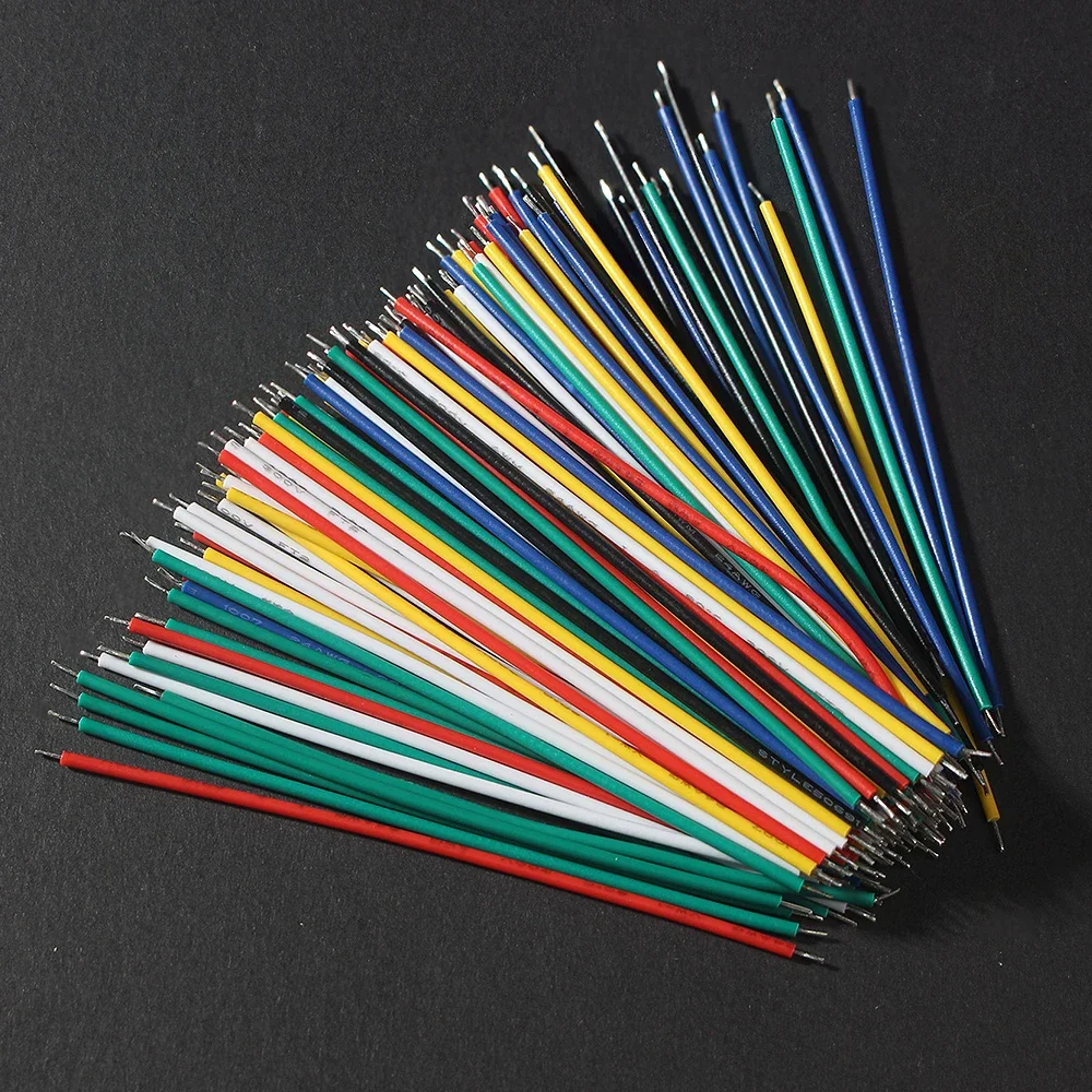 120PCS 24AWG Jumper Kit 6 Color Tinned PCB Breadboard Cable Wire Set DIY Electronic Kit Breadboard Wire