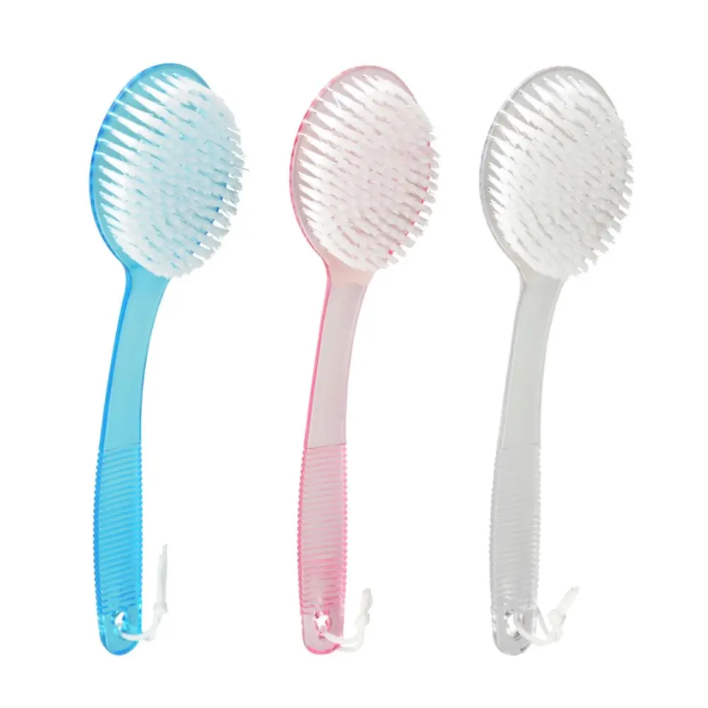 1 Pcs Plastic Bath Brush Long Handle Soft Hair Bath Brush Back Sponge Bathroom Body Brushes Mud Scrub Back Massage Tool