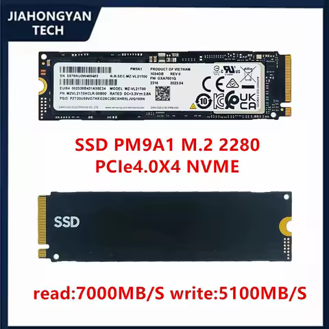 Original For Samsung PM9A1 PM9A1a 512G 1TB 2TB M.2 2280 NVME PCIe 4.0X4 Solid State Drive High Speed Desktop Laptop SSD