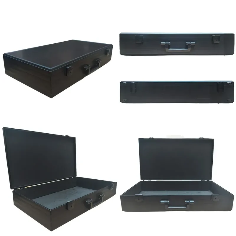 Customizable-Factory Direct Black All-Aluminum Folded Aluminum Box Portable Aluminum Alloy Multifunctional Product Display