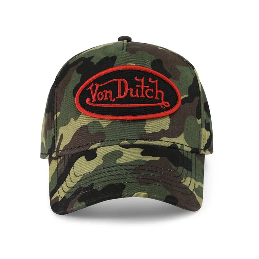 Casual fashion VON Baseball Cap Breathable shade Alphabet embroidery Sunblock Mesh Embroidered DUTCH Trucker Hat
