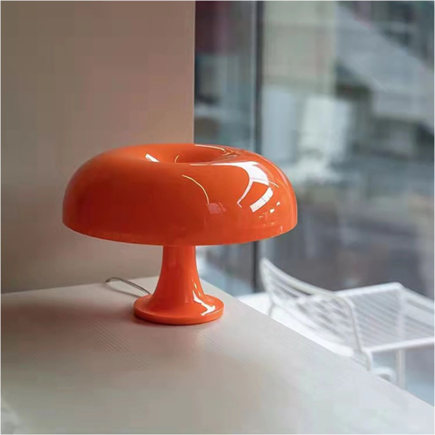 

New Exquisitely Elegant Italian Designer LED Mushroom Table Lamp for Illuminating Hotel Bedroom and Living Room Decor - Perfectl