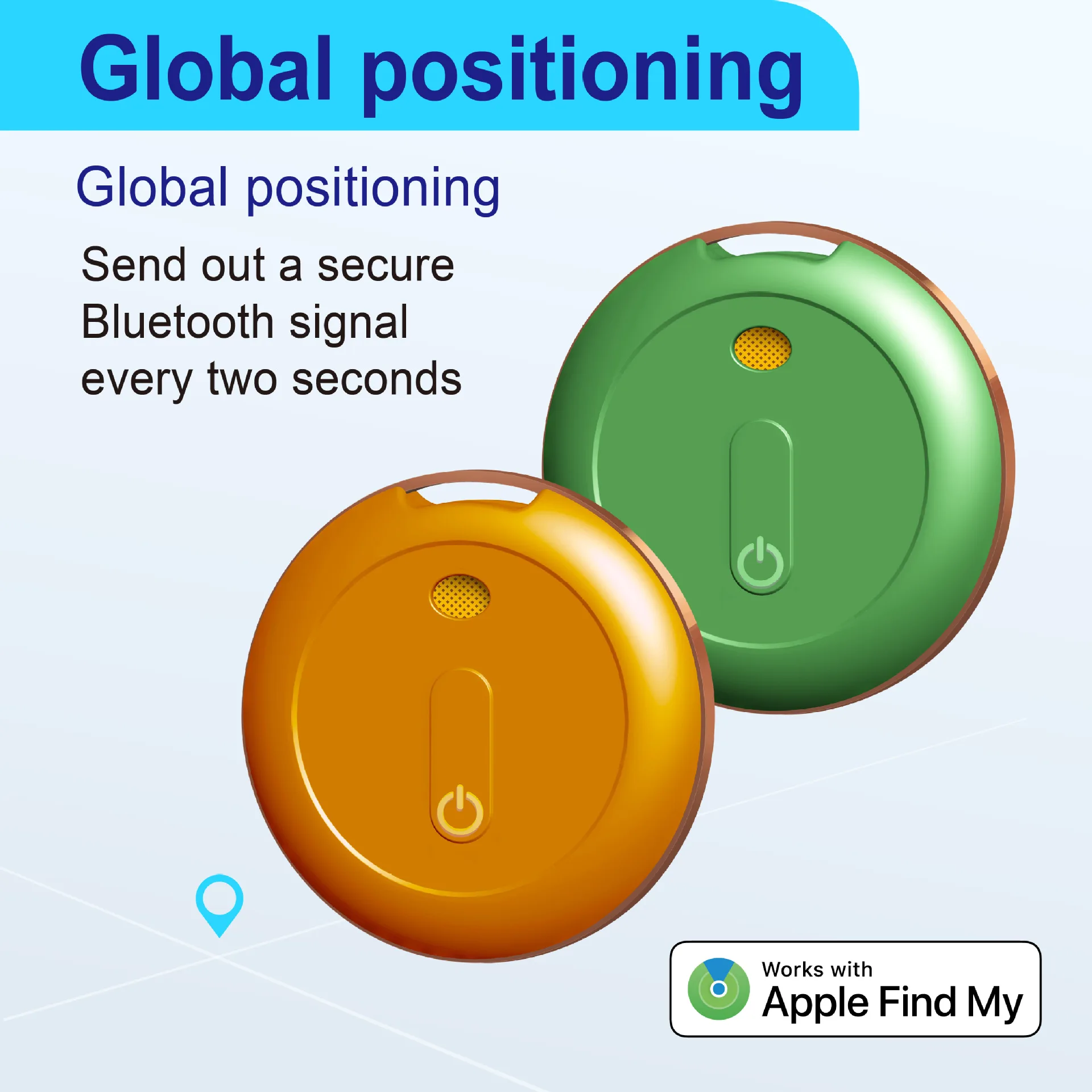 

P20 AirTag Smart Bluetooth Tracker for Apple and Android Compatible Anti-Loss Device Find My Pet Locator Tracker