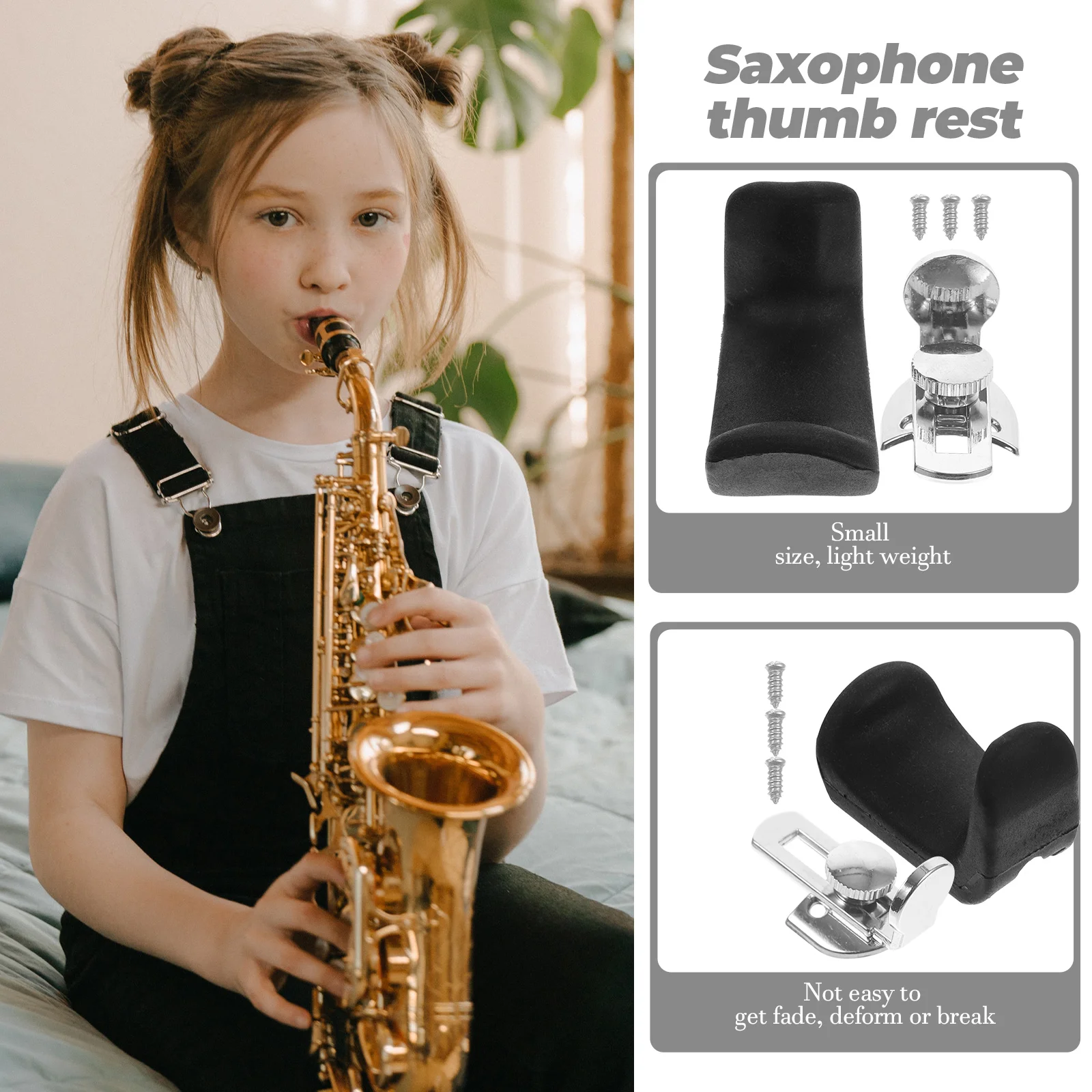 

Sax Finger Cots Thumb Rest Cushions for Saxophone Pads Instrument Accessories Professional