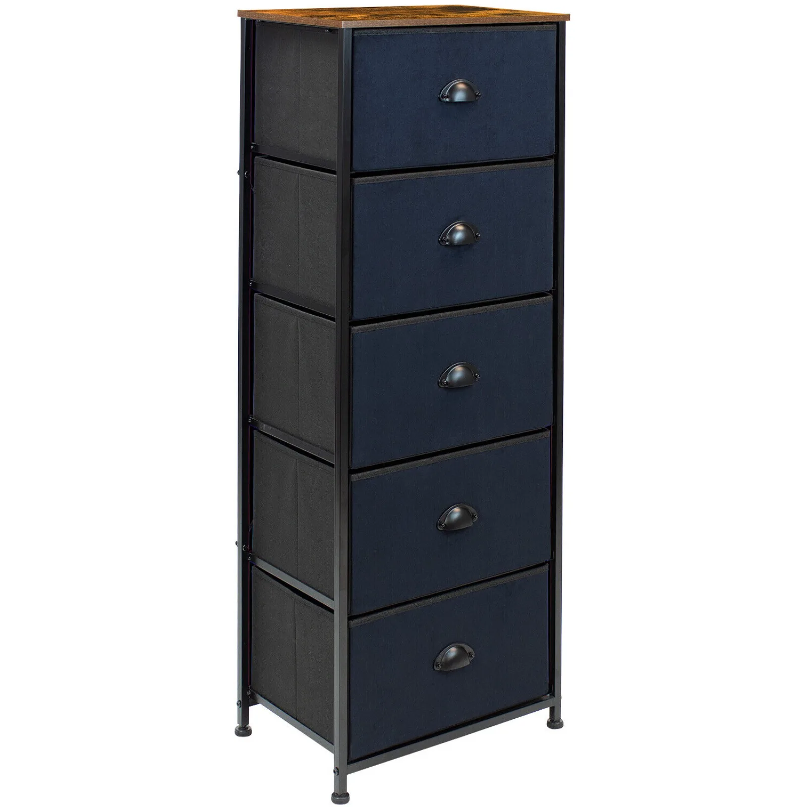 US Dresser w/ 5 Drawers - Furniture Tall Storage Organizer Unit for Bedroom