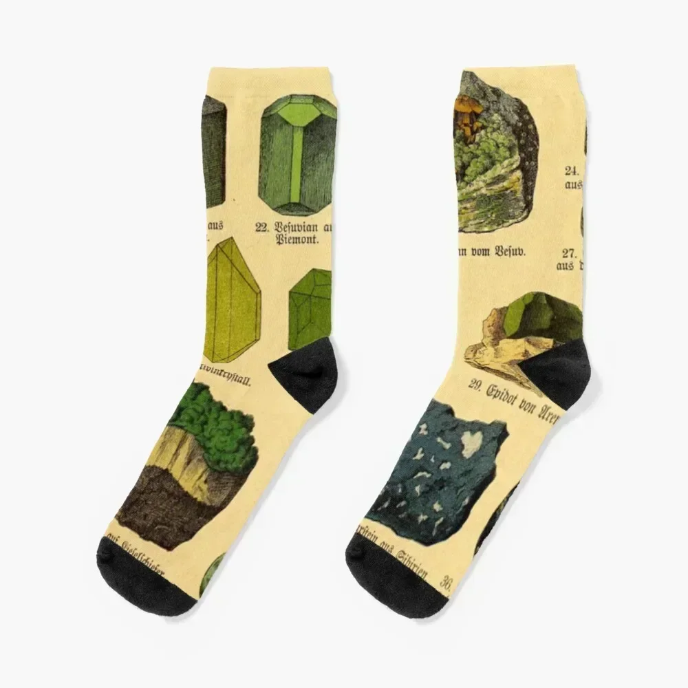 Antique Minerals Socks New year's golf heated cool Men's Socks Women's