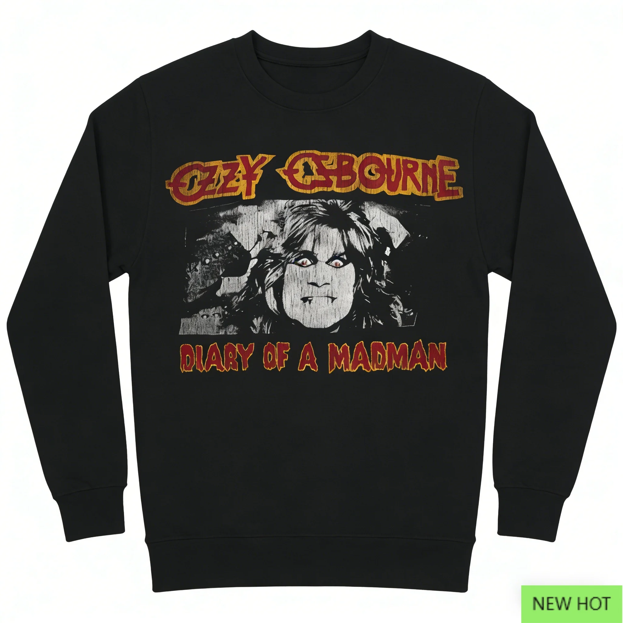 سترة بغطاء للرأس من Ozzy Diary، سويت شيرت معدني ثقيل، مثالي للمحبي الذين يحبون Dark Crazy & Heavy Metal Vibe #2