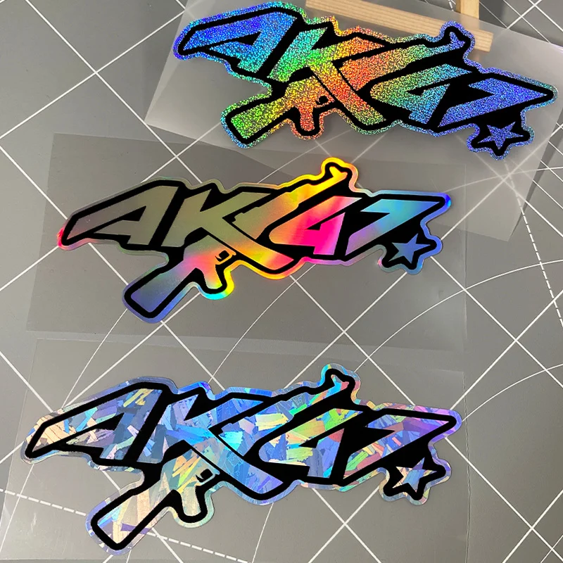 

AK47 Creative Motorcycle Stickers Waterproof for Motorbike Fuel Tank Helmet Box Scooter Car Window Universal Vinyl Decals