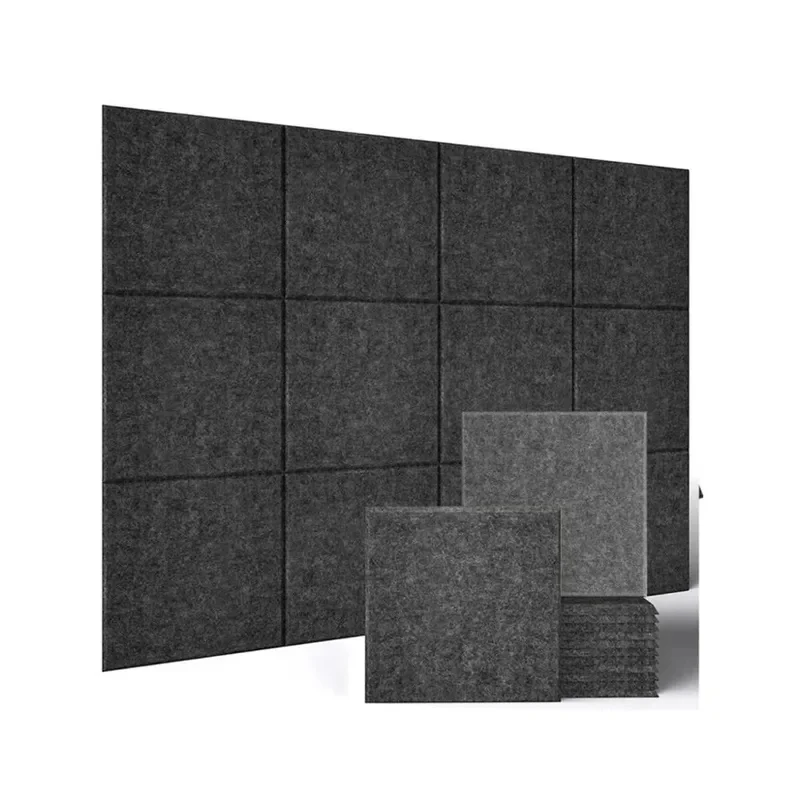 Home Ceiling Decor Corcho Pared Sound Absorption Felt Cork Tile Bulletin Pin Boards Soundproof Acoustic Wall Panel Decorative