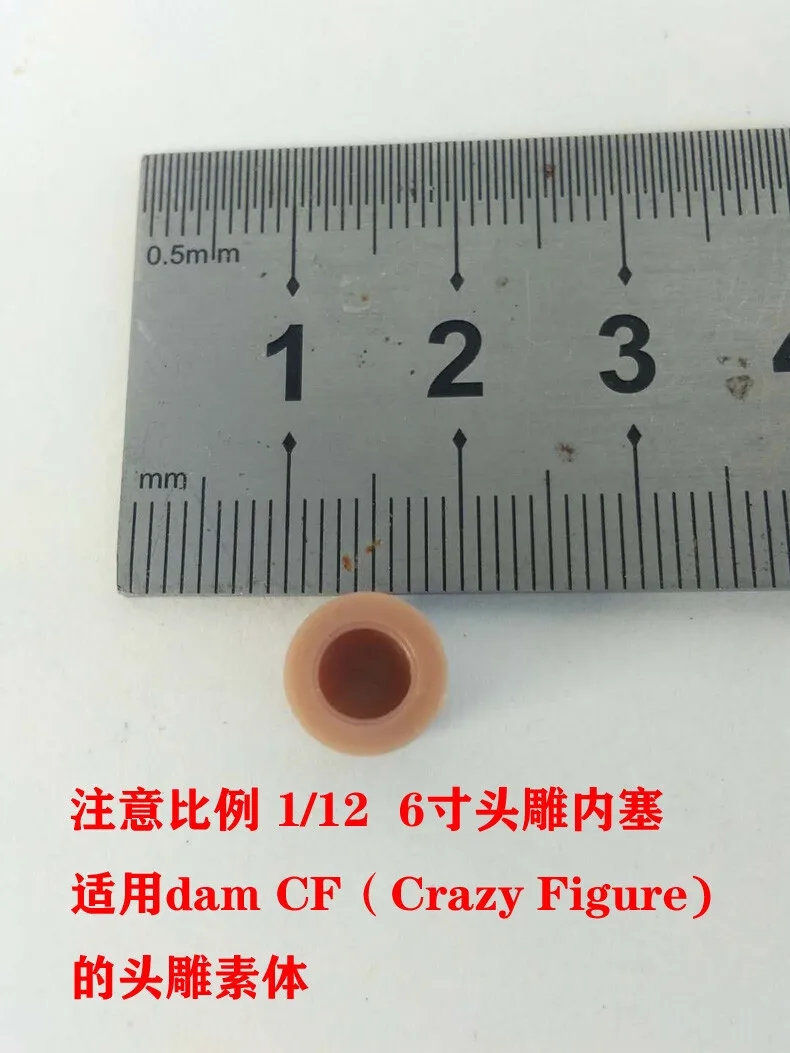 1/12 Scale Head Sculpt Internal Stopper Model for 6'' Figure