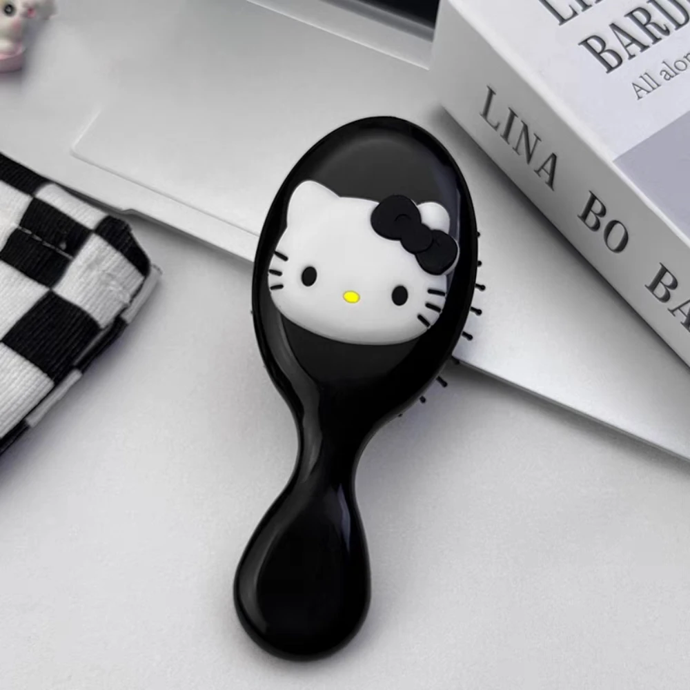 

Kawaii Sanrio Hello Kitty расческа с подушкой безопасности, расческа с рисунком Kt Cat, женские портативные маленькие расчески, домашние милые массажные расчески, подарки для девочек