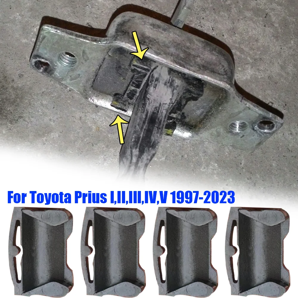 Kit de reparação da correia da verificação da porta do carro, grampo de amortecimento do Stopper, parte traseira dianteira, 2 portas, Toyota Prius I,II,III,IV,V, 1997-2023, novo, 4Pcs