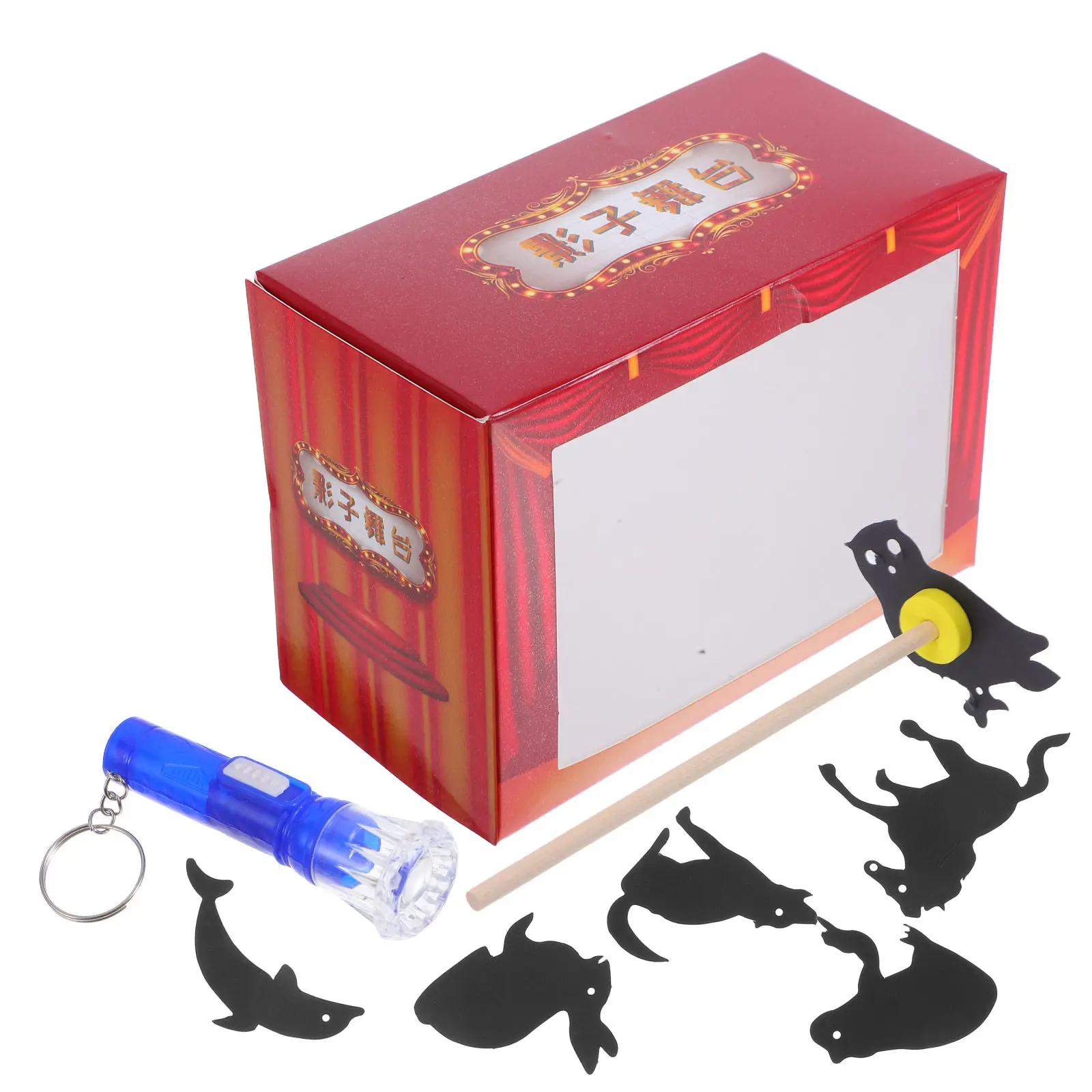 1Set Shadow Puppets for Kids Traditional Chinese Craft Kit Hands on Creativity Building Storytelling Skills Shadow
