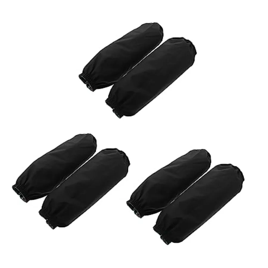 

3pairs Long Arm Sleeve Covers Multi-purpose Kitchen Cleaning Accories Dish Washing Oversleeves Black