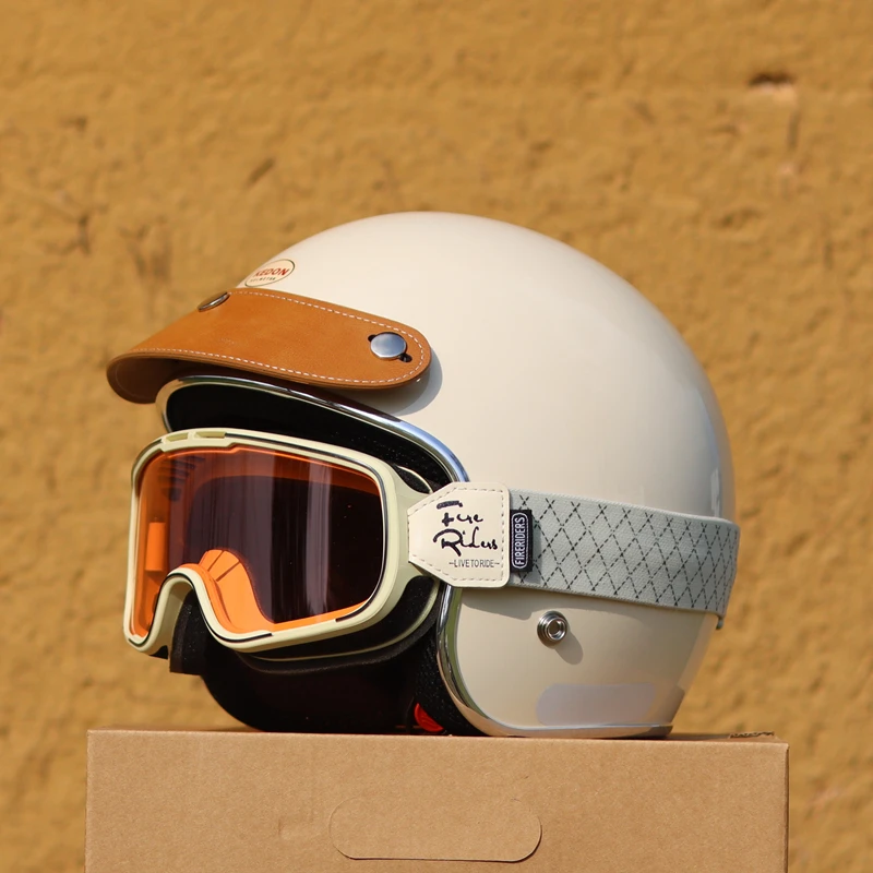 

Vintage 3/4 Helmet Pedal Male Female Hard Hat Motorcycle Motorcycle Electric Car Riding Helmet