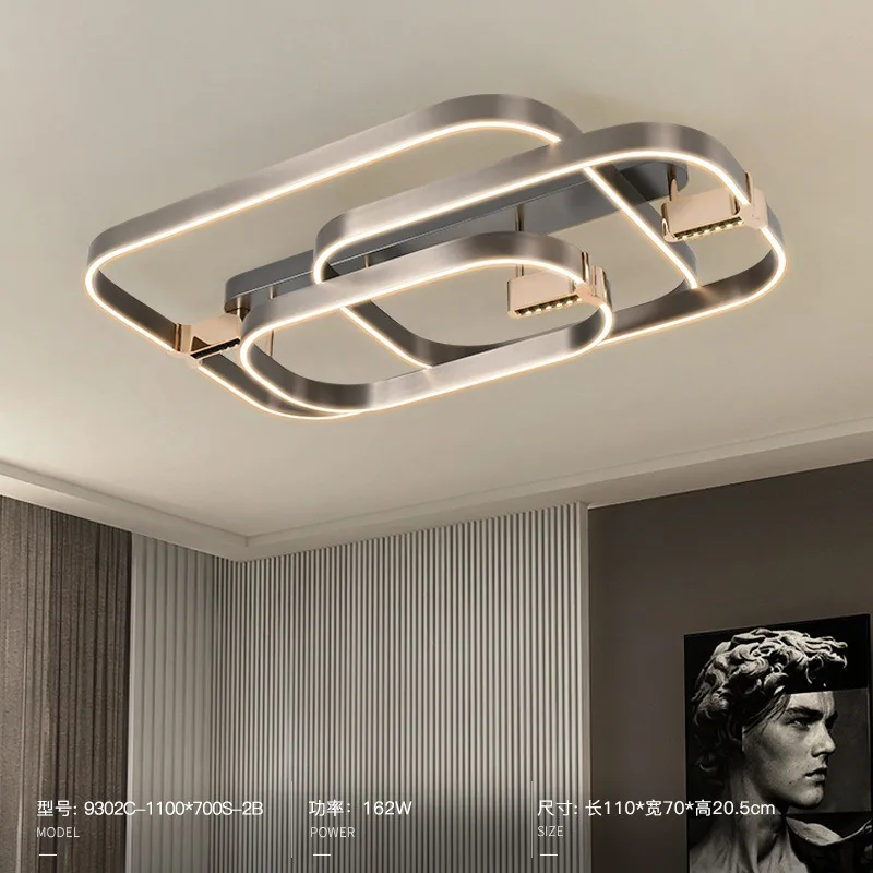 Aluminum chandelier minimalist, cross-border wholesale stepless dimming