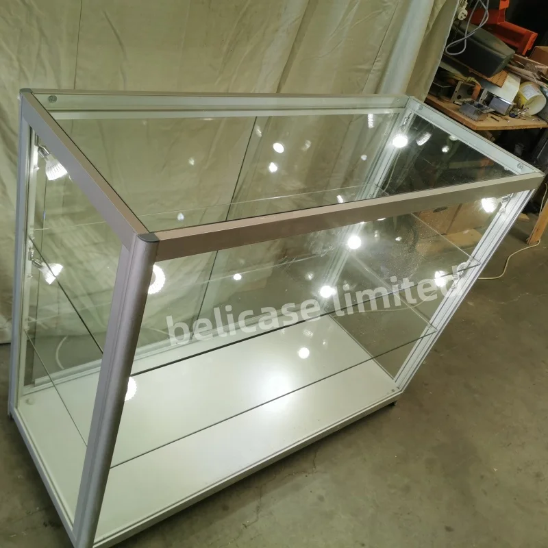 

Custom. Factory Custom Display Smoke Shop Glass Display Cabinet Full Showcase for Retail Store