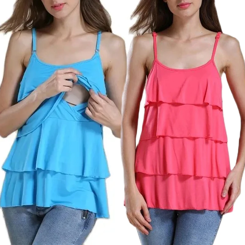 

Maternity Tank Top Breastfeeding Sling Vest Pregnant Women Nursing Camisole Feeding Tops Pregnant Women Clothes Wear