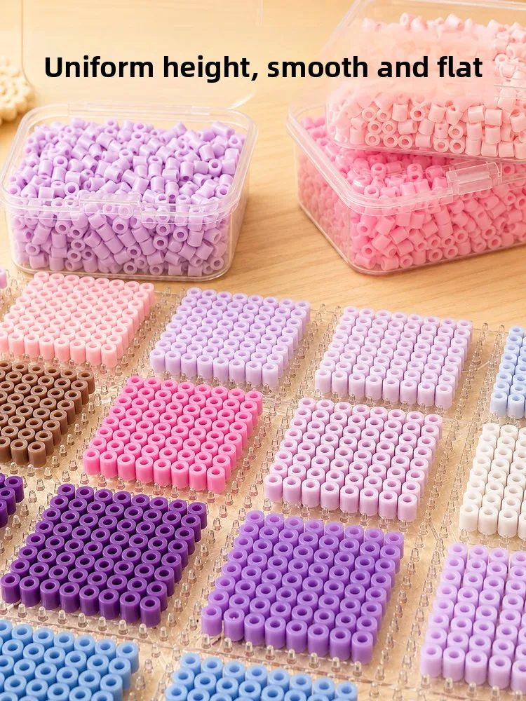 Handmade DIY 221 Color Fusion Particle Bean Building Set Boxed Kit Mard Home Supplement Pack 26mm EVA Material Educational Toy