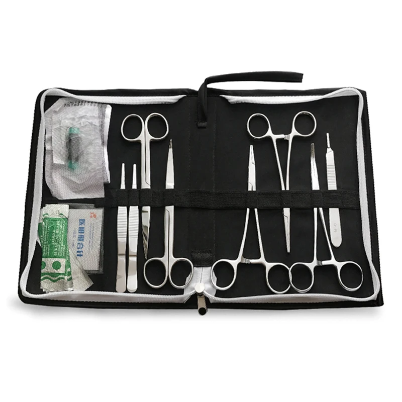 Medical Student Nurse Suture Surgery Practice Kit Surgical Training Set with Silicone Wound Skin Pad Model Teaching Equipment