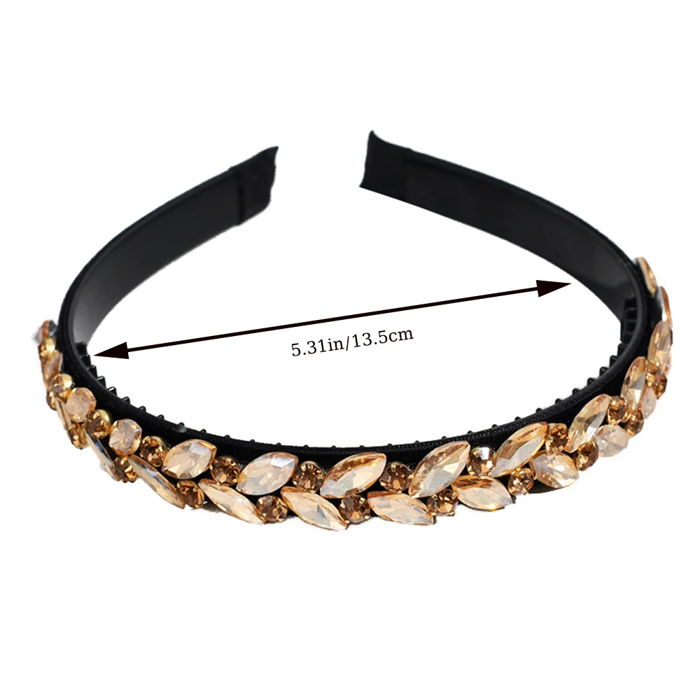 Retro Luxury Diamond Headband Princess Women Hairband With Teeth Hair Accessories