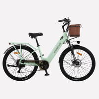 Cysum X-City Electric Bike 250W Motor 48V 10.4AH Battery E-Bike 26 Inch Tires Adult City Commuting Electric Bicycle with Basket