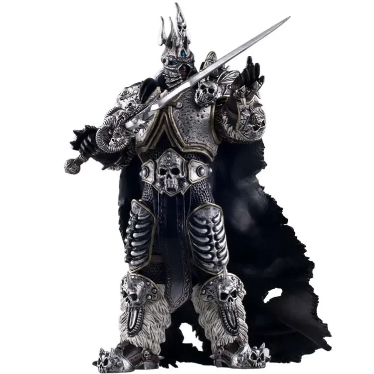 [VIP] 18cm Game WOW Character Fall of the Lich King Arthas Menethil Action figure Model PVC statue Collectible Model kids gift