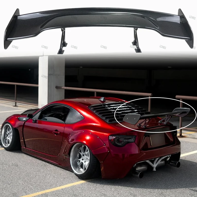 

Universal Car-Styling Carbon Fiber Pattern Rear Trunk Spoiler GT Wing For Subaru BRZ Toyota 86 GT86 GR86 2012-2024 Spoiler