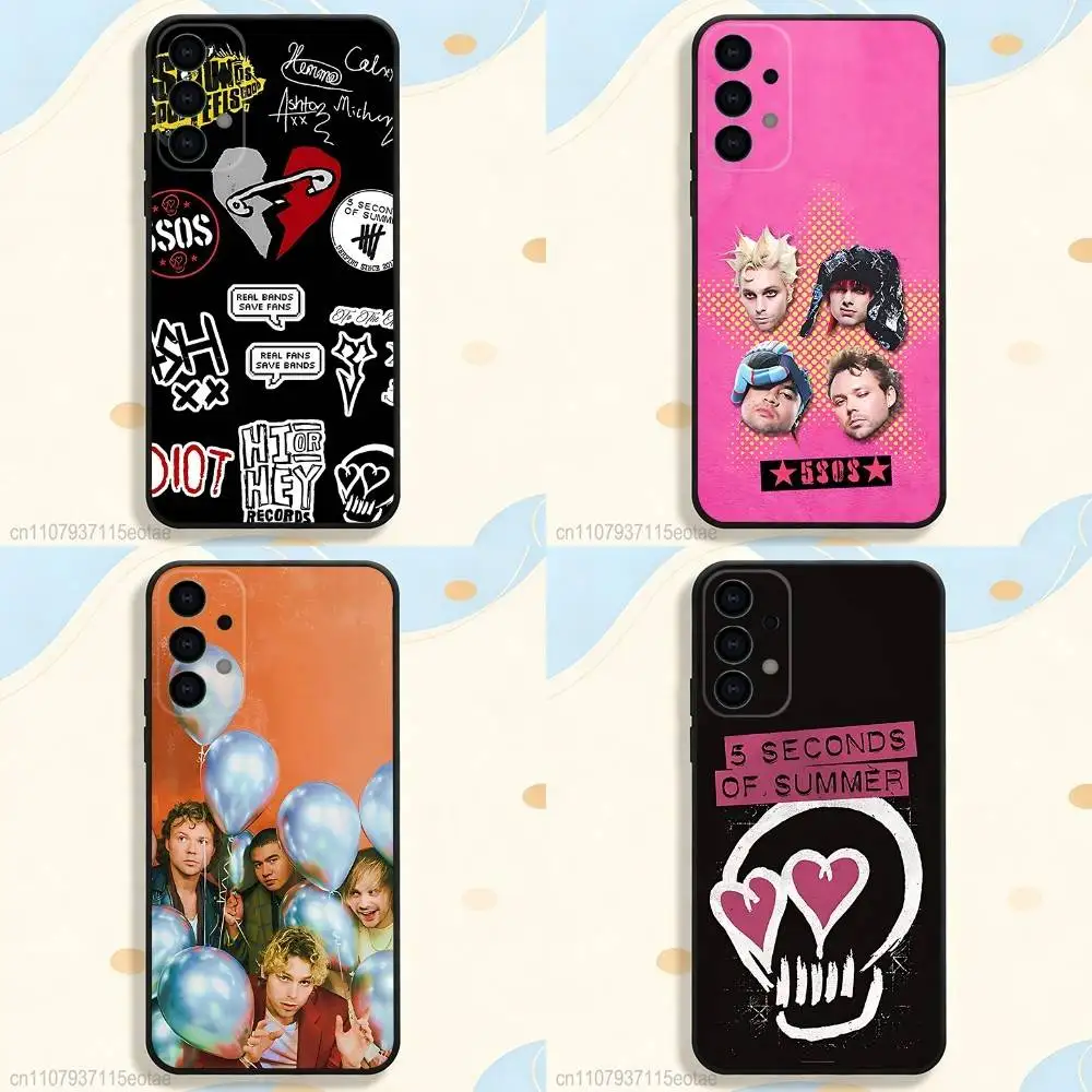 

5 S-Seconds of S-Summers 5SOS Phone Case For Samsung S25,S26,S24,S21,S22,S23,S30,Ultra,S20,Plus,Fe,Lite,5G Black Cover