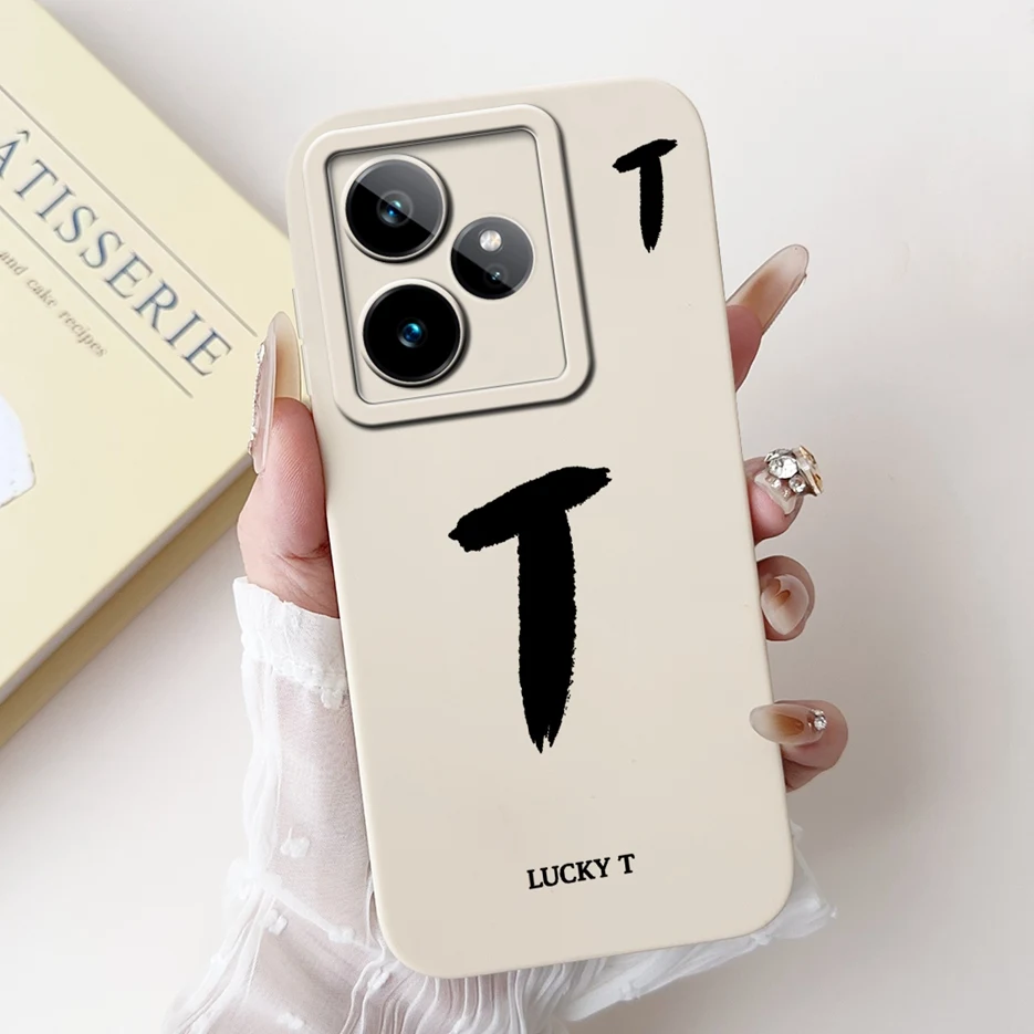 ل Realme GT7 5G حافظة RMX5061 لطيف محظوظ رسائل غطاء لينة بولي TPU ماتي جراب هاتف ل Realme GT 7 Pro GT7 T 7T GT7T Fundas Coque