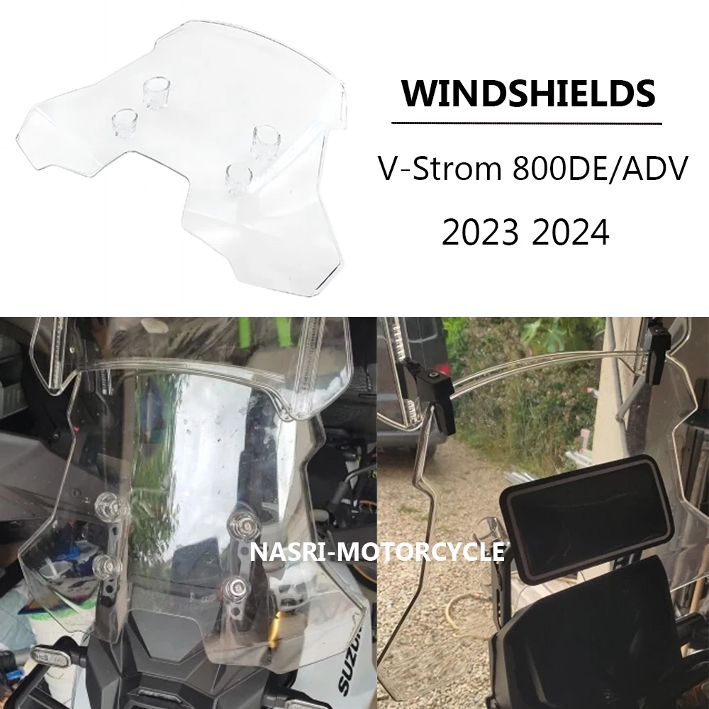 

For V-Strom 800 Touring Windshield Windscreen For Suzuki 800DE DE Adventure 2023 2024 Motorcycle Wind Screen Shield Deflector