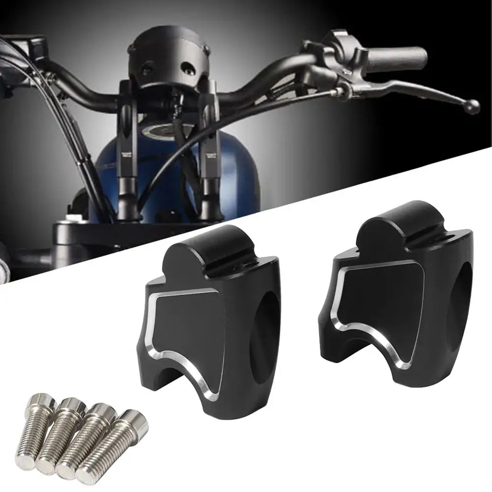 1 Pair Motorcycle  Handlebar  Riser Mounting Clamps High Lifter Risers Accessories