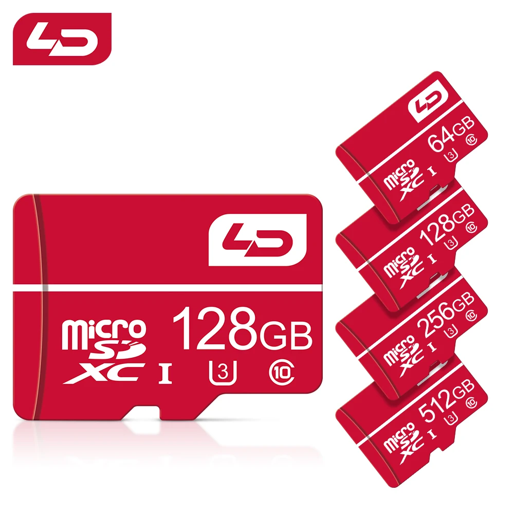 Ld Klasse 10 Speicher karte 512GB Micro-TF-Flash-Karte Hoch geschwindigkeit speicher SD-Karten 128GB 256GB für Handy-Desktop-Notebook