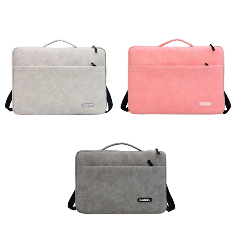 Capa bolsa para laptop PU para bolsa ombro para bolsa transporte para 12 14 16in Comp