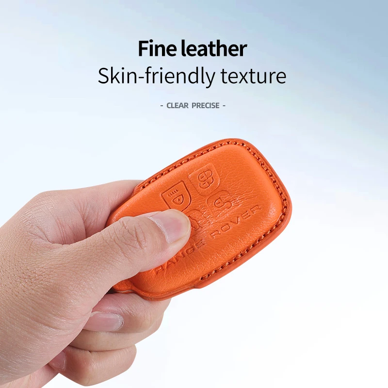 Goat skin 5 Buttons TPU Auto Key Shell Case Cover For Land Rover Range Evoque Freelander Velar Discovery 4 Keychain accessories view 3