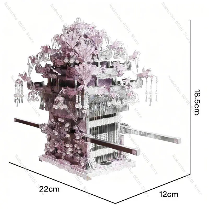 Twenty-two phoenix crowns | Metal three-dimensional puzzle assembly model