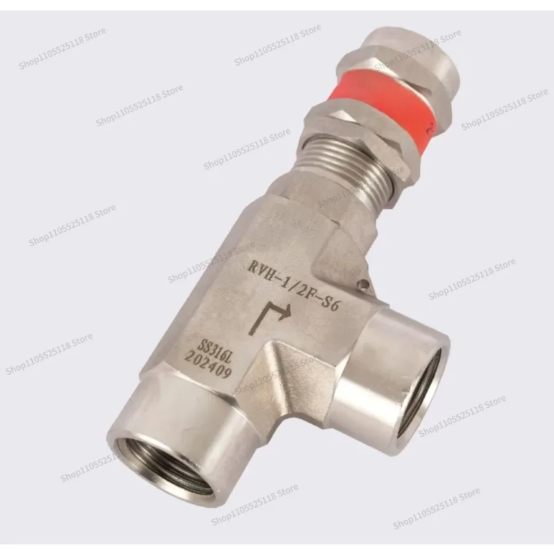 For 316 Stainless Steel Pressure Relief Valve, Gas Exhaust Valve, Corrosion Resistant High Temperature and High Pressure 304