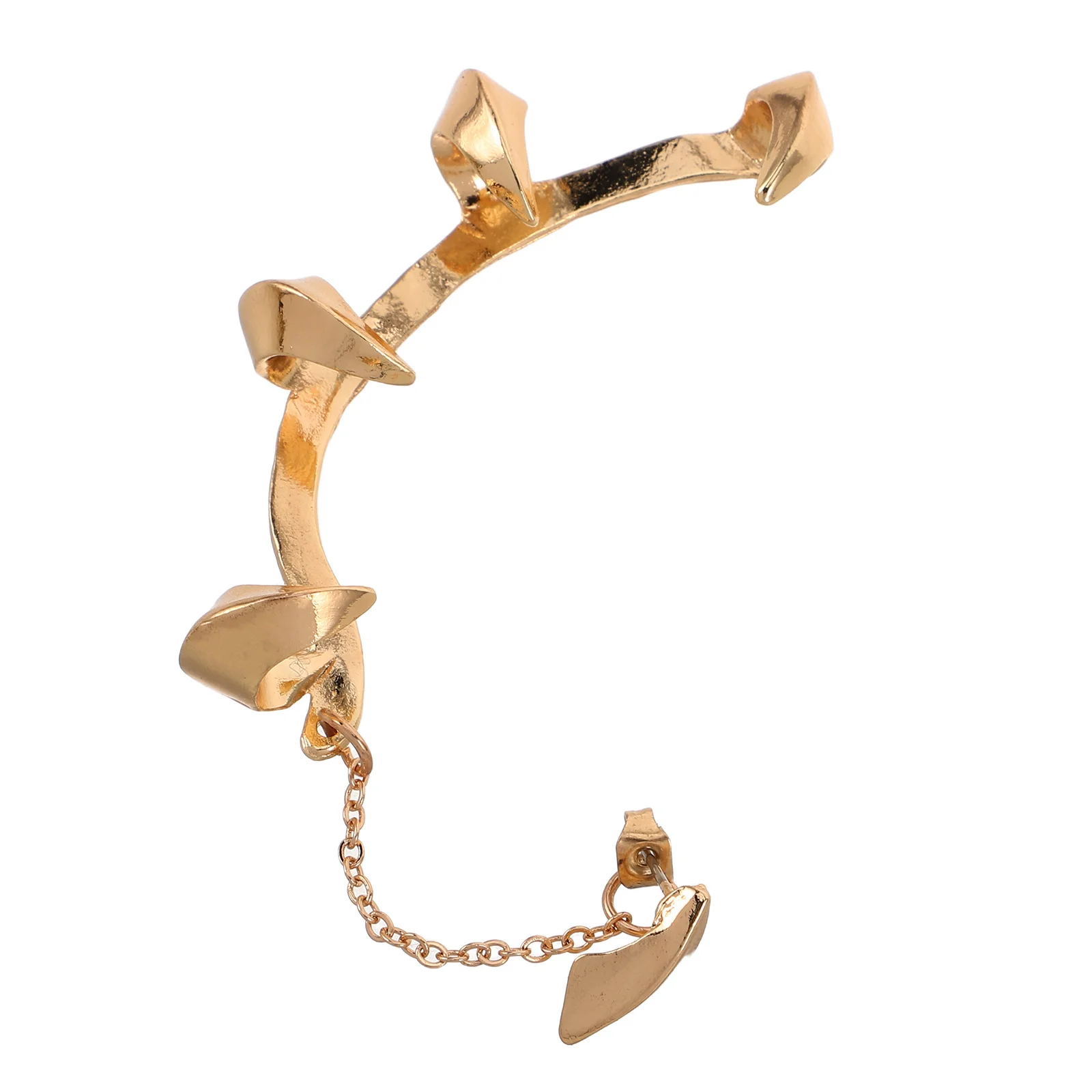 Claw-shaped Ear Clips on Cartilage Earring Alloy Costume Jewelry Earrings for Women