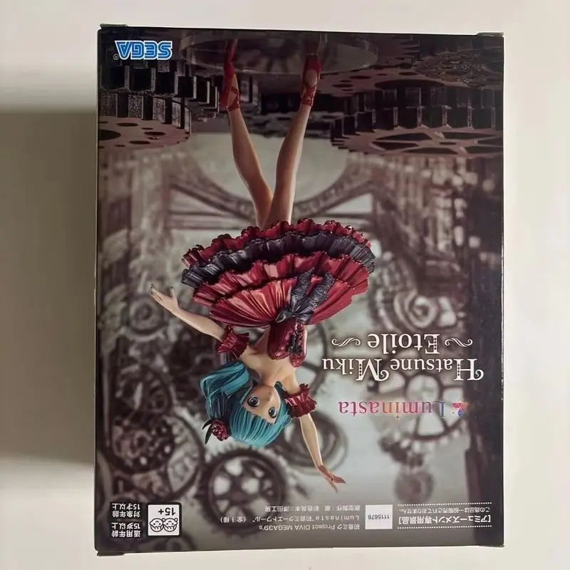 En Stock SEGA Luminasta Hatsune Miku Project DIVA MEGA39s Hatsune Miku Star PVC 19CM Figura de Acción de Anime Coleccionable
