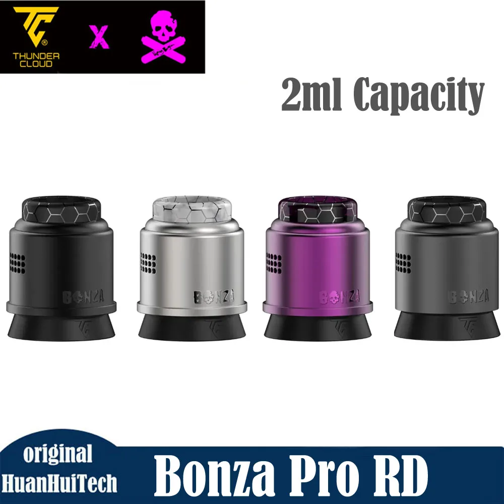 Original ThunderCloud x Bonza Pro RDA Atomizer 25mm 2ml Capacity Single/Dual Coil Rebuildable Dripping Tank Electronic Cigarette