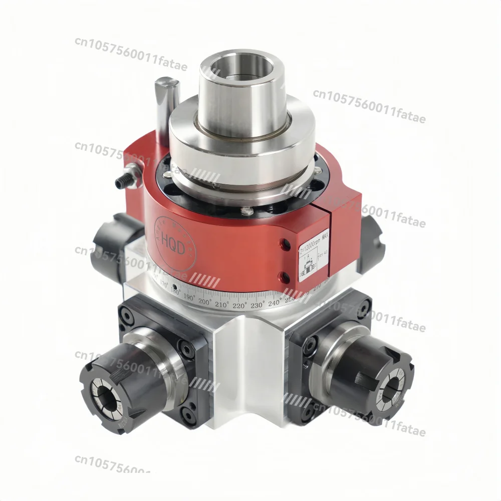 High-speed Corner Head Aggregate HSK63F Tool Holder ER25 Double-sided CNC ATC Spindle Motor
