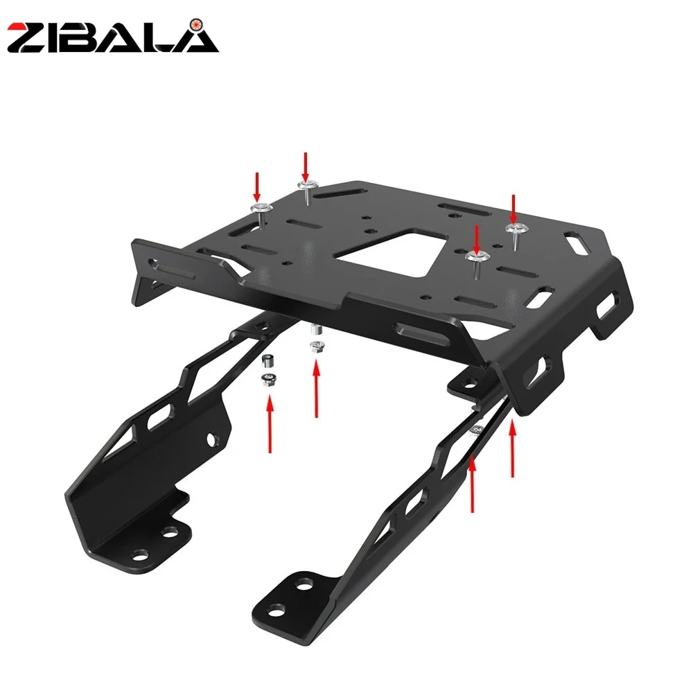 Side Panniers Rack for Husqvarna Svartpilen 125 200 250 401 Vitpilen 250/401 Motorcycle Saddlebag Support Mount Tie Down Bracket