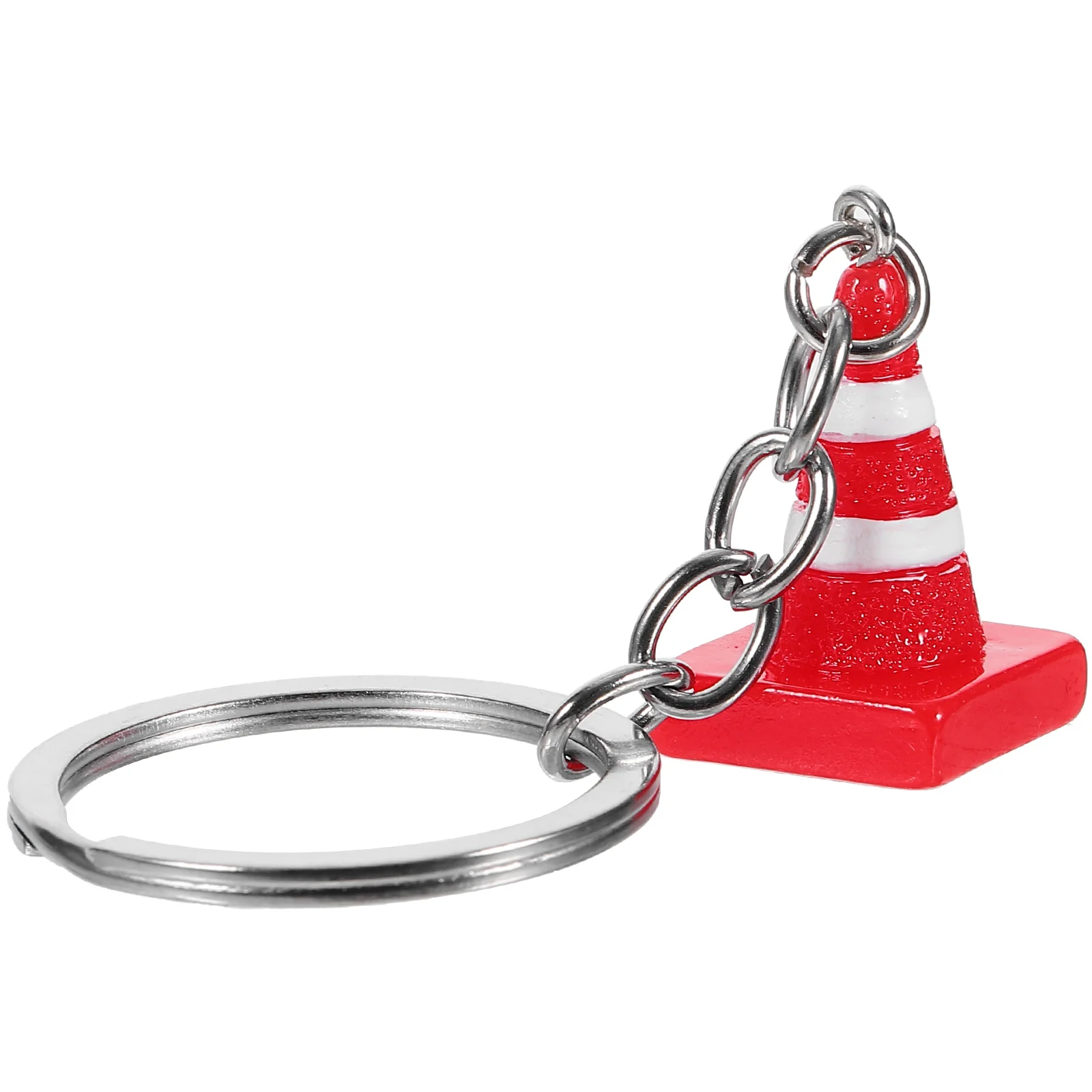 Backpacks Mini Traffic Police Cone Keychain While Wallet Unique Man Cones Ring Card