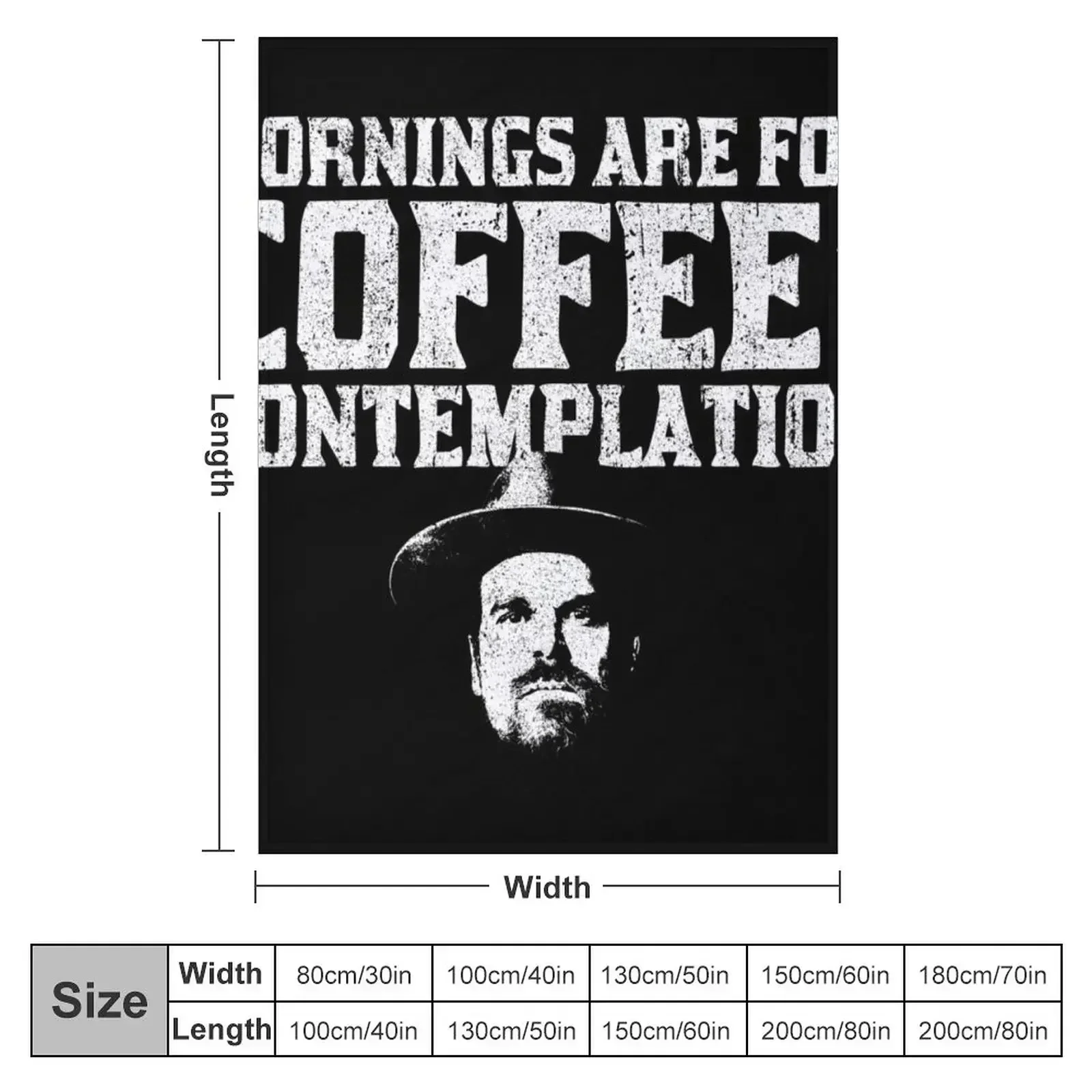 Coffee and Contemplation Throw Blanket Fashion Sofas Decoratives Blankets